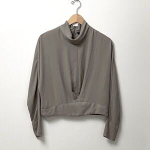 Dynamite Mock Neck Blouse